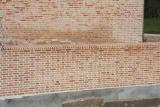 Mur de douves en briques "Doubles" (22x11x5 vieillies) 3 couleurs avec dessus mur - Entreprise Foucher Fournier