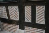 Appareillage de briques "Simples" (22x11x3 vieillies) entre colombages - Entreprise Foucher Fournier
